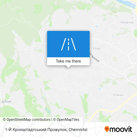 Карта 1-Й Кронштадтський Провулок