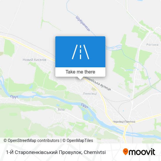 Карта 1-Й Староленківський Провулок