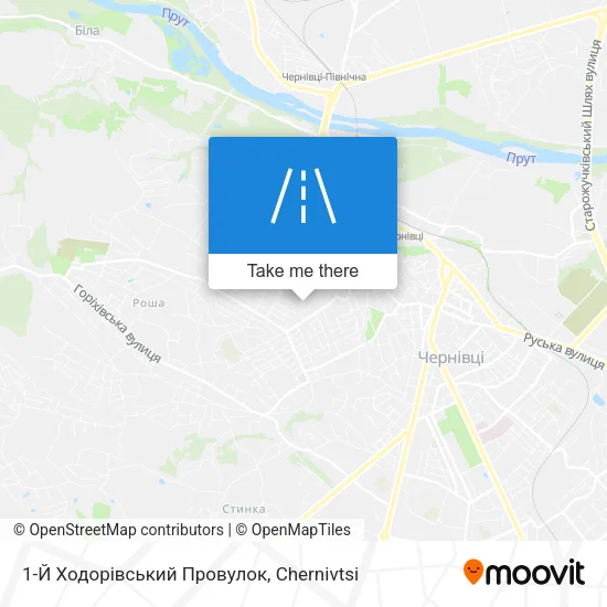 Карта 1-Й Ходорівський Провулок