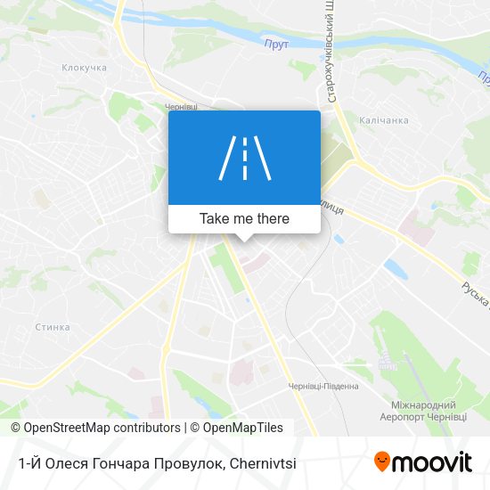 Карта 1-Й Олеся Гончара Провулок