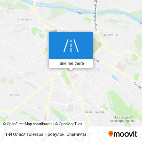 Карта 1-Й Олеся Гончара Провулок