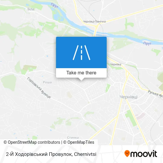 Карта 2-Й Ходорівський Провулок