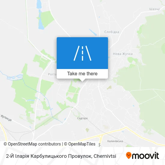 Карта 2-Й Іларія Карбулицького Провулок