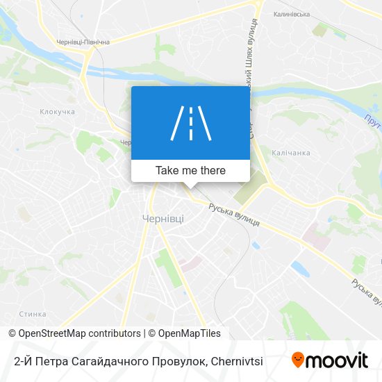 Карта 2-Й Петра Сагайдачного Провулок