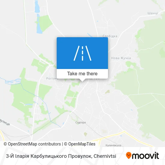 Карта 3-Й Іларія Карбулицького Провулок