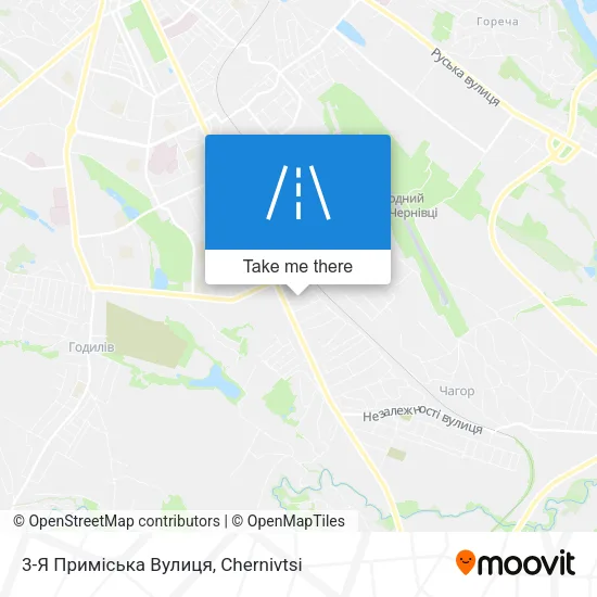 Карта 3-Я Приміська Вулиця