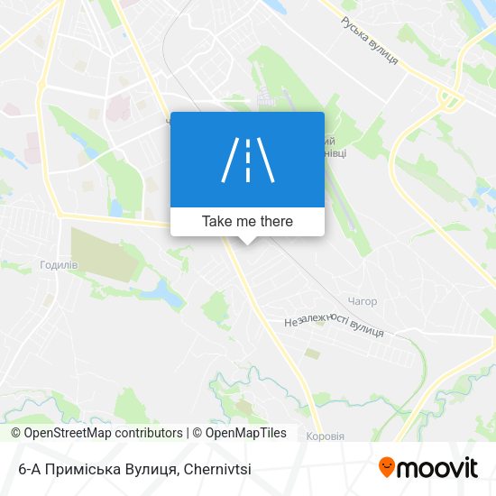 6-А Приміська Вулиця map