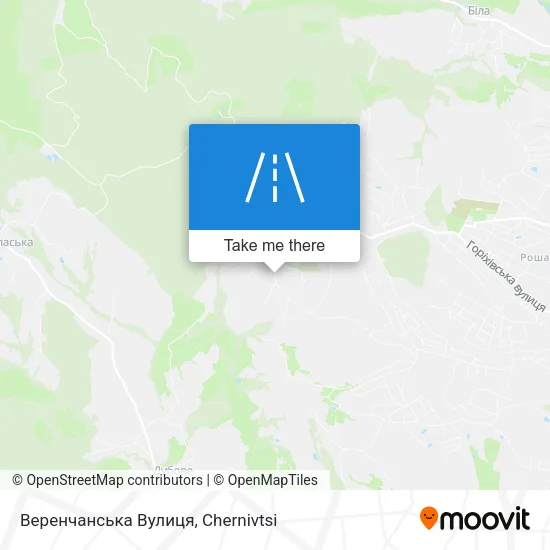 Карта Веренчанська Вулиця