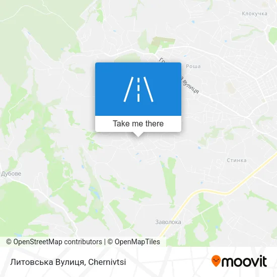 Карта Литовська Вулиця