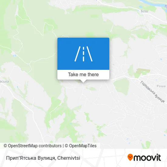 Карта Прип’Ятська Вулиця