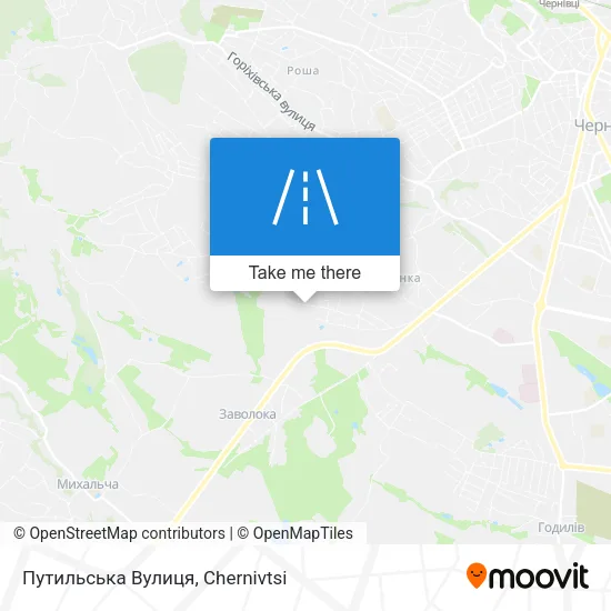 Карта Путильська Вулиця