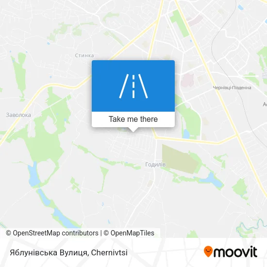 Карта Яблунівська Вулиця