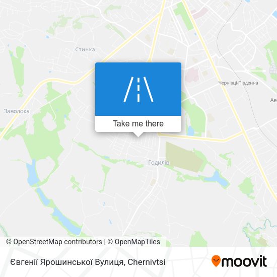 Євгенії Ярошинської Вулиця map
