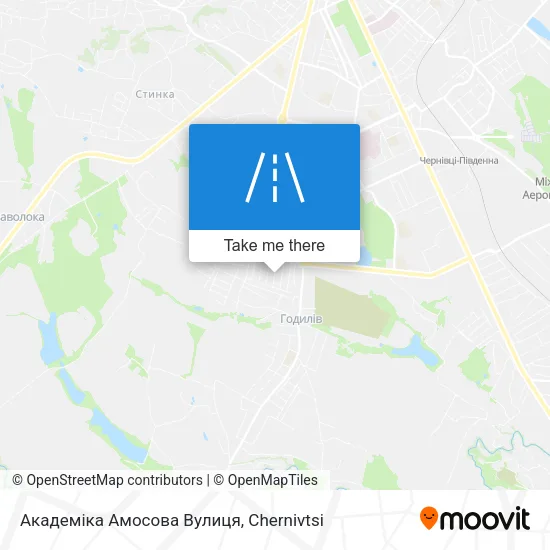 Карта Академіка Амосова Вулиця