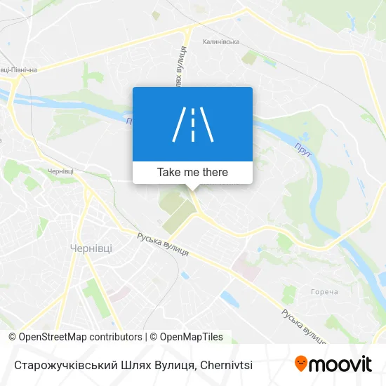 Карта Старожучківський Шлях Вулиця