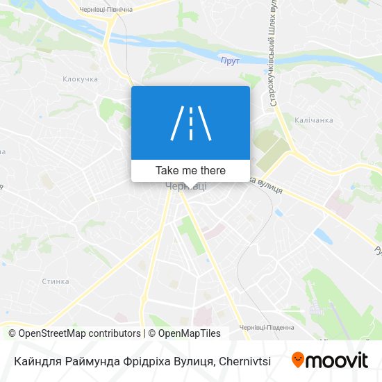 Карта Кайндля Раймунда Фрідріха Вулиця