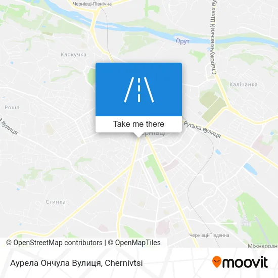 Карта Аурела Ончула Вулиця