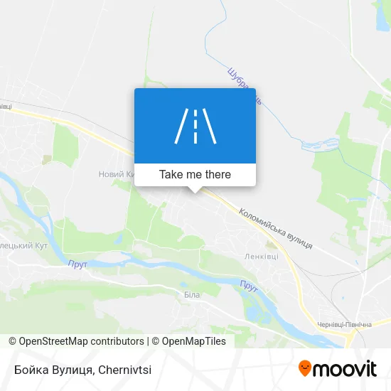 Карта Бойка Вулиця