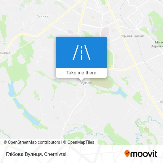 Карта Глібова Вулиця