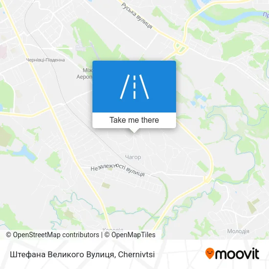 Карта Штефана Великого Вулиця