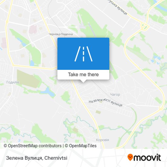 Зелена Вулиця map
