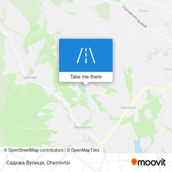 Карта Садова Вулиця
