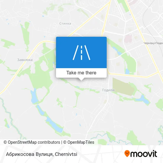 Карта Абрикосова Вулиця