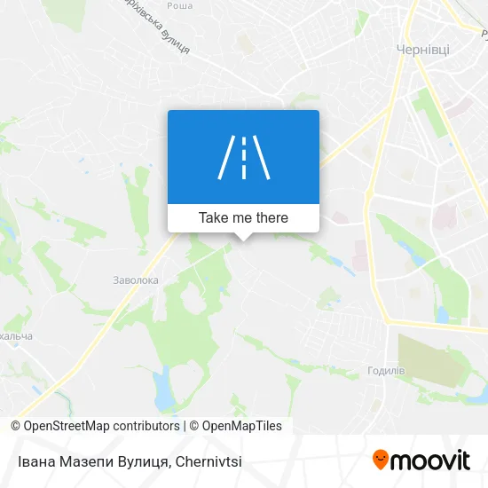 Карта Івана Мазепи Вулиця