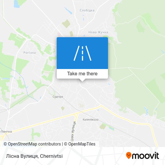 Лісна Вулиця map
