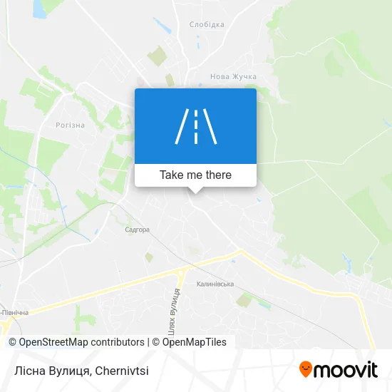 Карта Лісна Вулиця