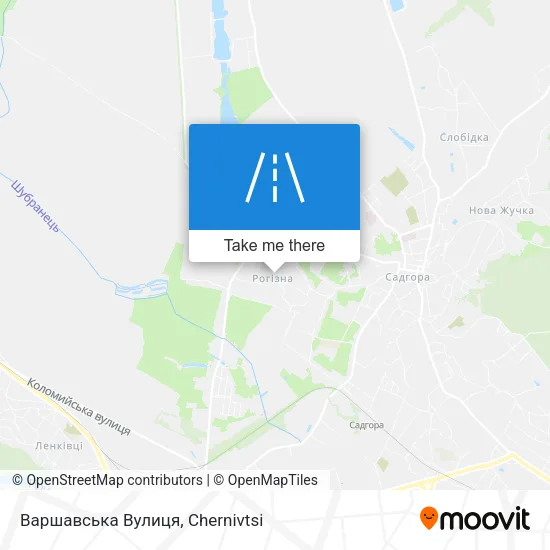 Карта Варшавська Вулиця
