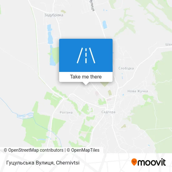 Карта Гуцульська Вулиця