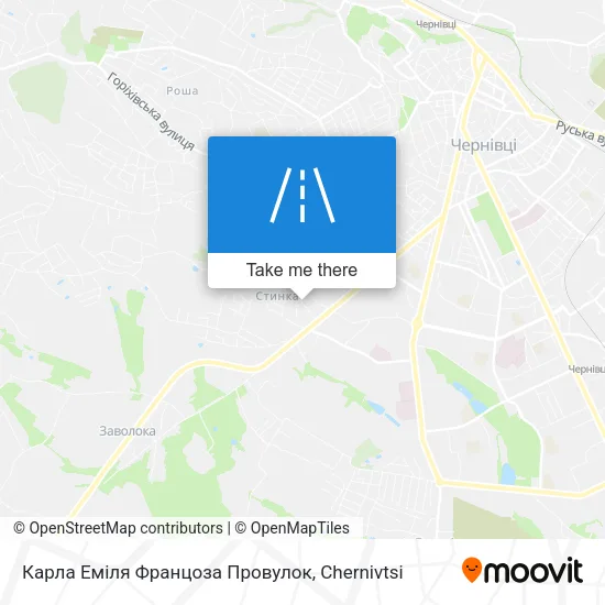 Карта Карла Еміля Францоза Провулок