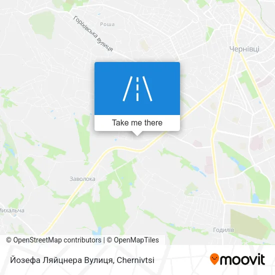 Карта Йозефа Ляйцнера Вулиця