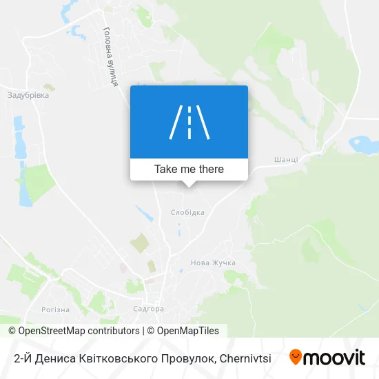 Карта 2-Й Дениса Квітковського Провулок