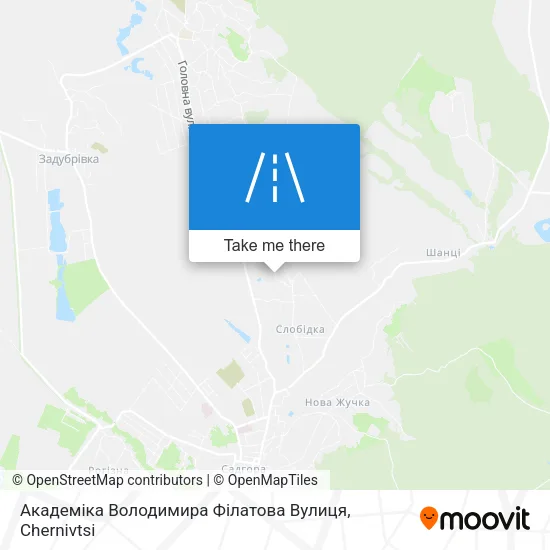 Карта Академіка Володимира Філатова Вулиця