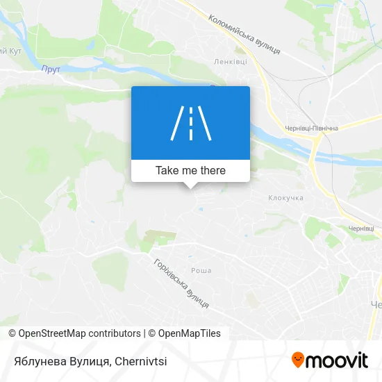 Карта Яблунева Вулиця