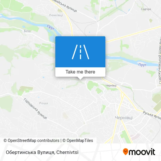 Карта Обертинська Вулиця