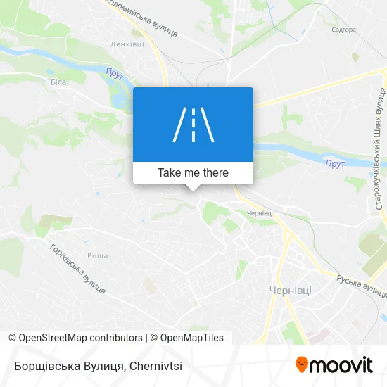 Карта Борщівська Вулиця