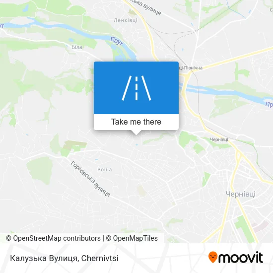 Карта Калузька Вулиця