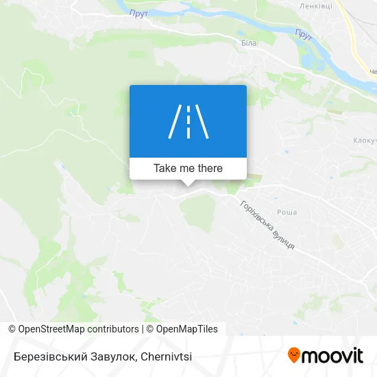 Карта Березівський Завулок