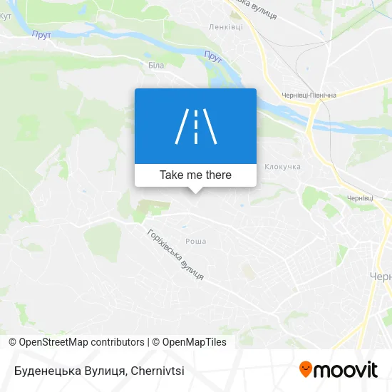 Карта Буденецька Вулиця