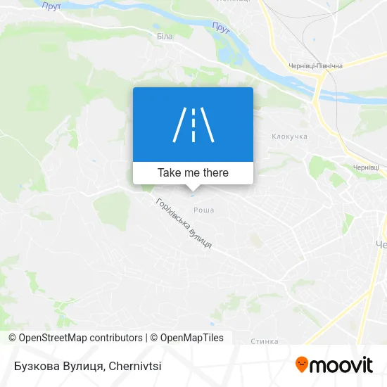 Карта Бузкова Вулиця