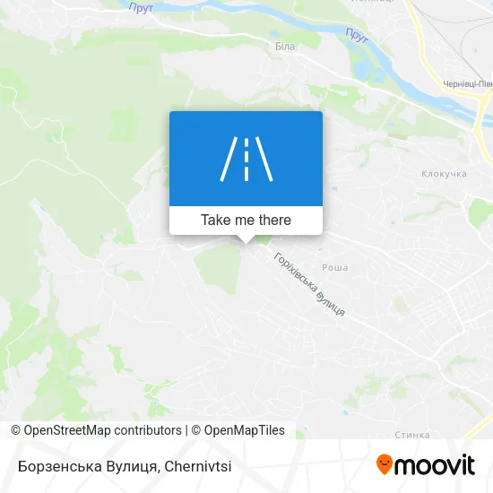 Карта Борзенська Вулиця