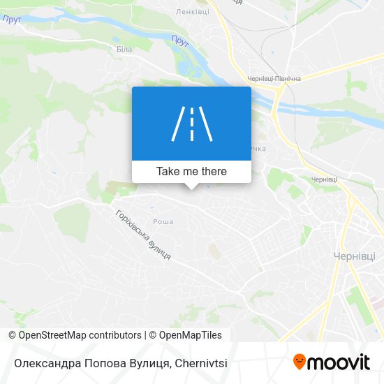 Карта Олександра Попова Вулиця