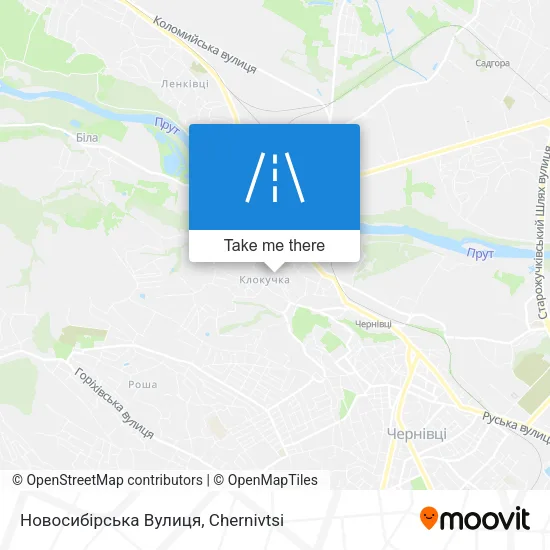 Карта Новосибірська Вулиця