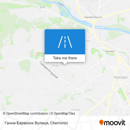 Ганни Барвінок Вулиця map