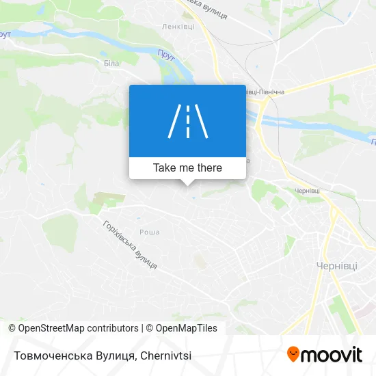 Карта Товмоченська Вулиця