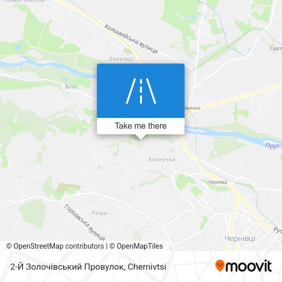 Карта 2-Й Золочівський Провулок