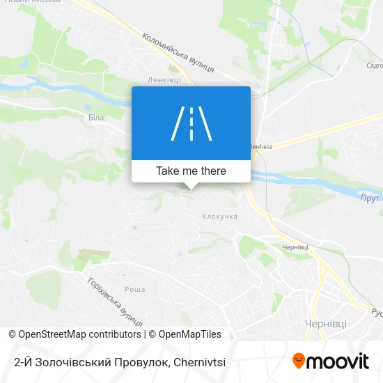 Карта 2-Й Золочівський Провулок